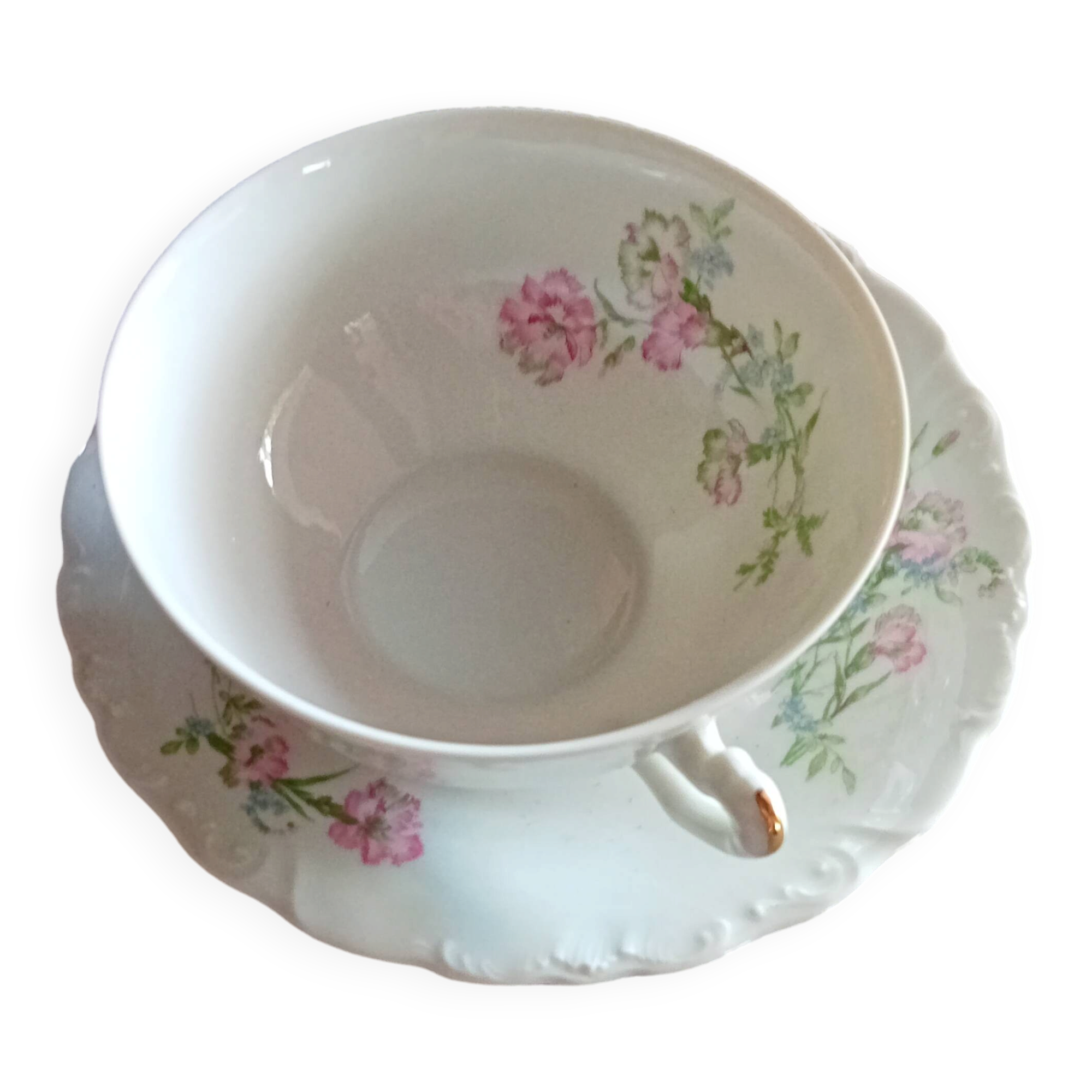 Cup and saucer set Limoges