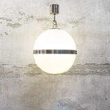 Lampadario space age plexiglas e metallo cromato Italia Anni '60