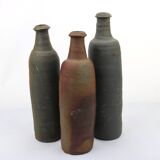 Bouteilles anciennes en grès français