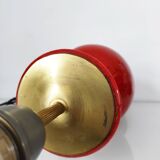 Red ceramic lamp base 53 cm high