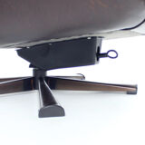 Vintage Swivel Chair In Brown Leather, Finland 1960s