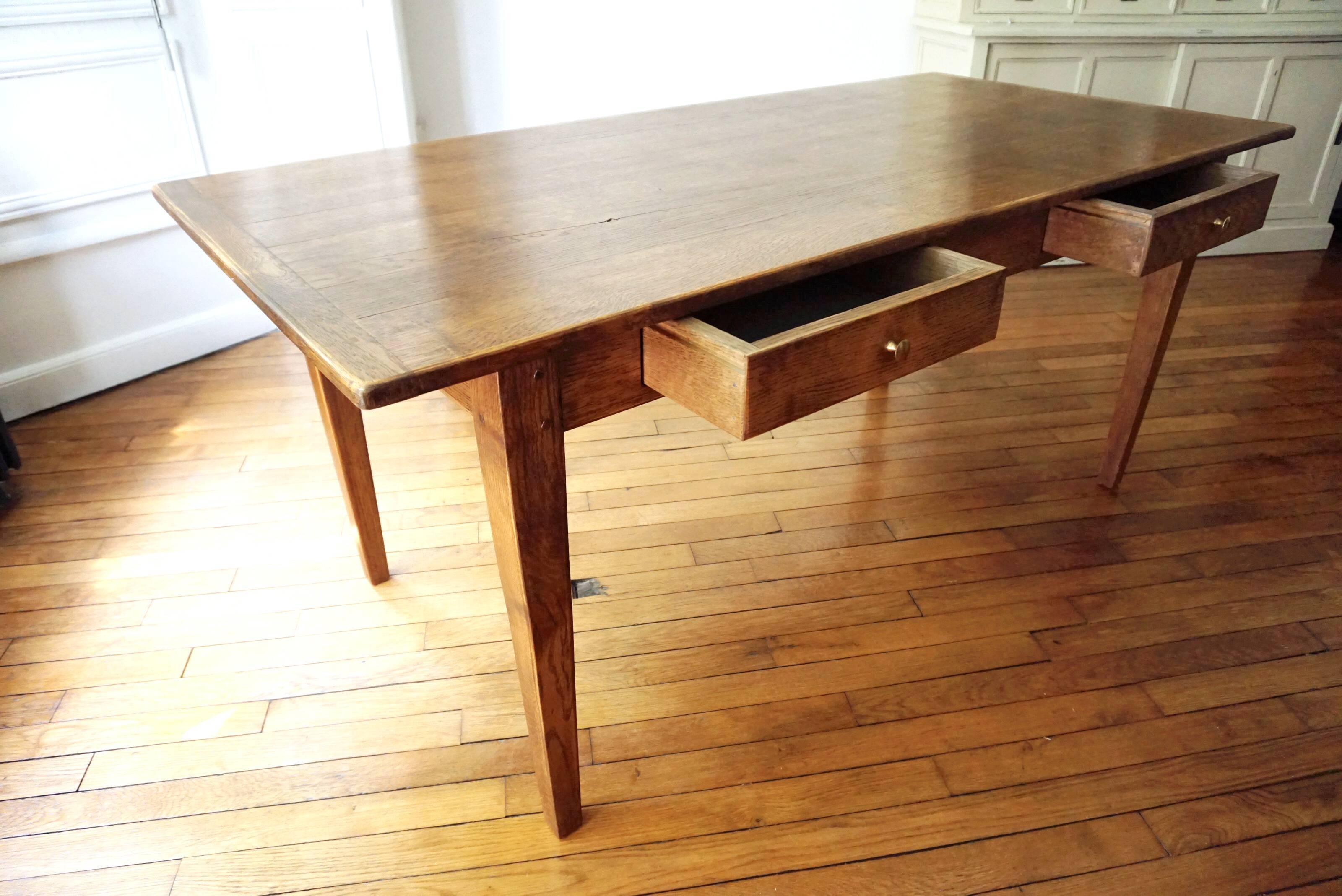 Oak farm table