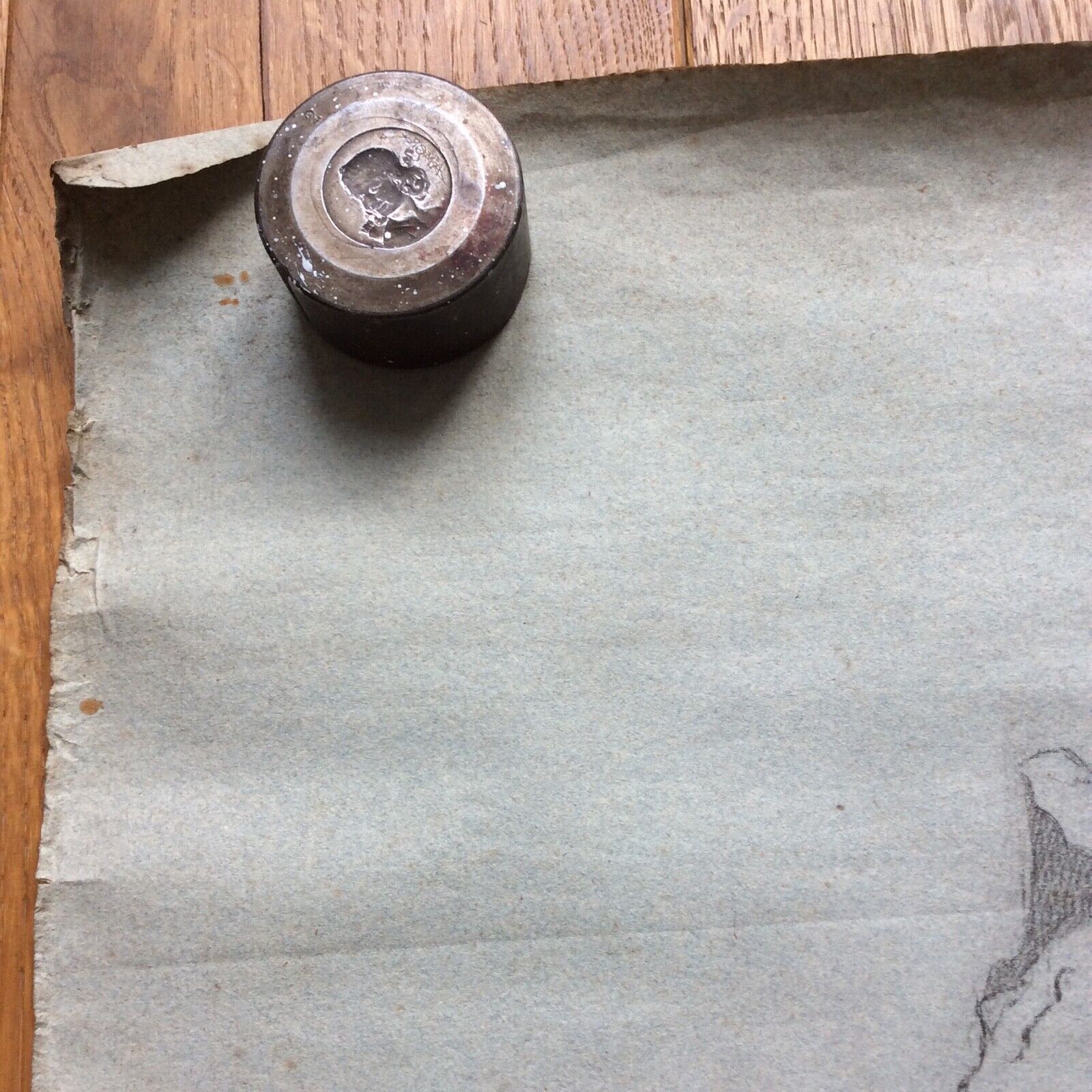 Original drawing lead mine portrait of dante after matteo ferrucci xixth