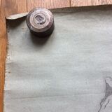 Original drawing lead mine portrait of dante after matteo ferrucci xixth