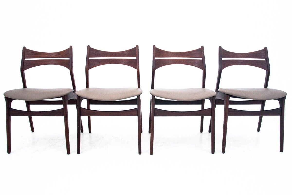 Chaises, design danois, design des années 1960 par Eric Buck.