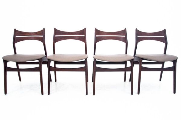 Chaises, design danois, design des années 1960 par Eric Buck.