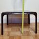 Table basse d'appoint en fibre de verre laquée années 70, 40 cm