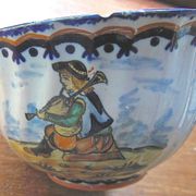 Cup & under old cup - godronnée - henriot - quimper