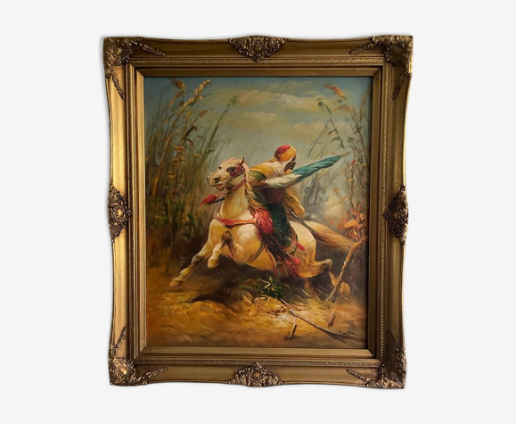 Orientaliste cavalier français début XX
