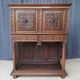 Renaissance oak carved buffet cabinet