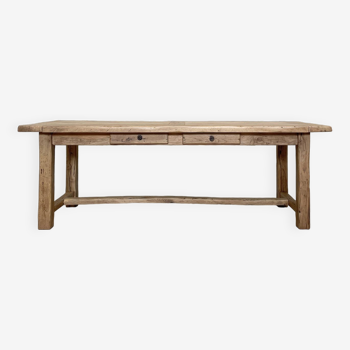 Solid oak farm table