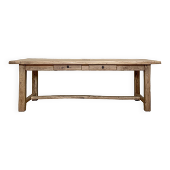 Solid oak farm table