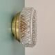 Vintage glass moulded globe wall/ceiling light.