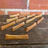 Set of 12 vintage stoneware knife rests