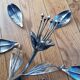 Vintage ashtray flower in silver metal