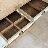 Buffet parisien patiné bleu gris