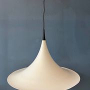 Suspension "witch's hat" white Danish Space Age Mid-Century