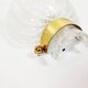Large pair of 1970s Murano glass and brass wall sconces by Hillebrand