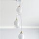 Suspension trio blanche vintage