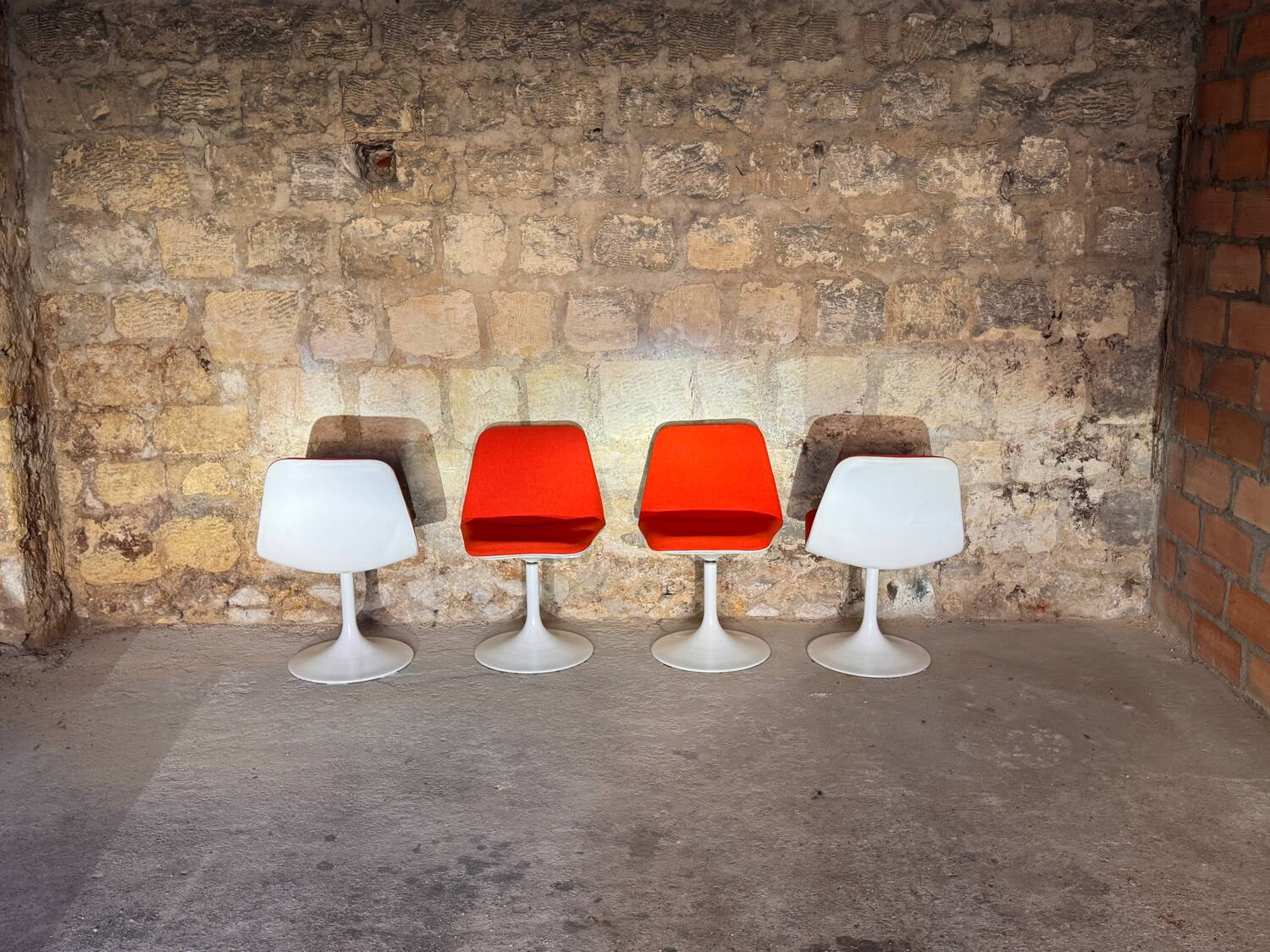 4 tulip chairs - Börje Johanson