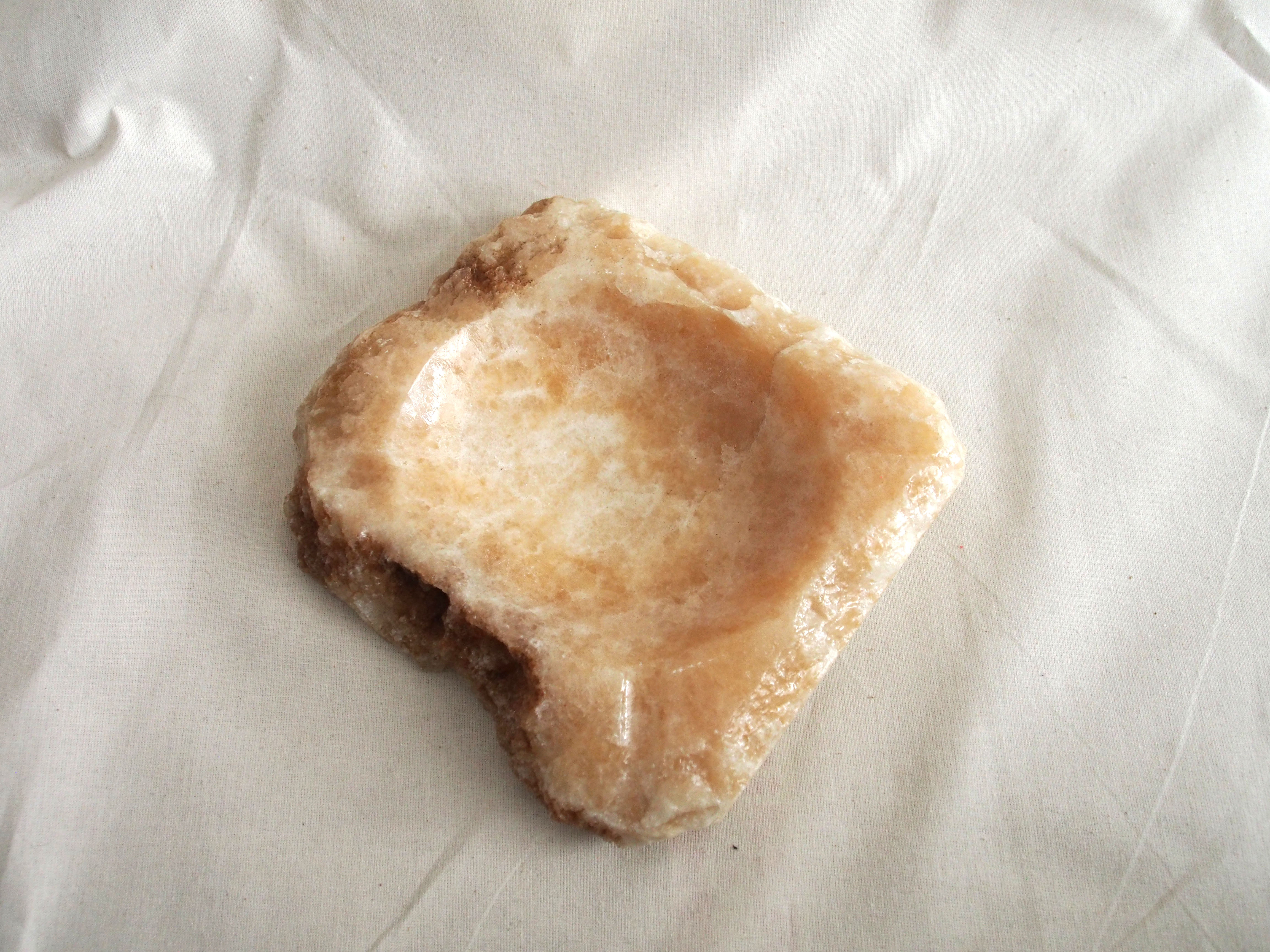 Marbled stone ashtray