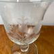 Chalice-shaped glass cup