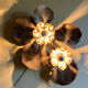 Large water lily wall lamp from the Florart house, 1960s-1970s