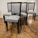 French Art Deco Dining Chairs set of 6