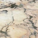 Blush pink octagonal Italian marble dining table 1970s - Italian stone dining table