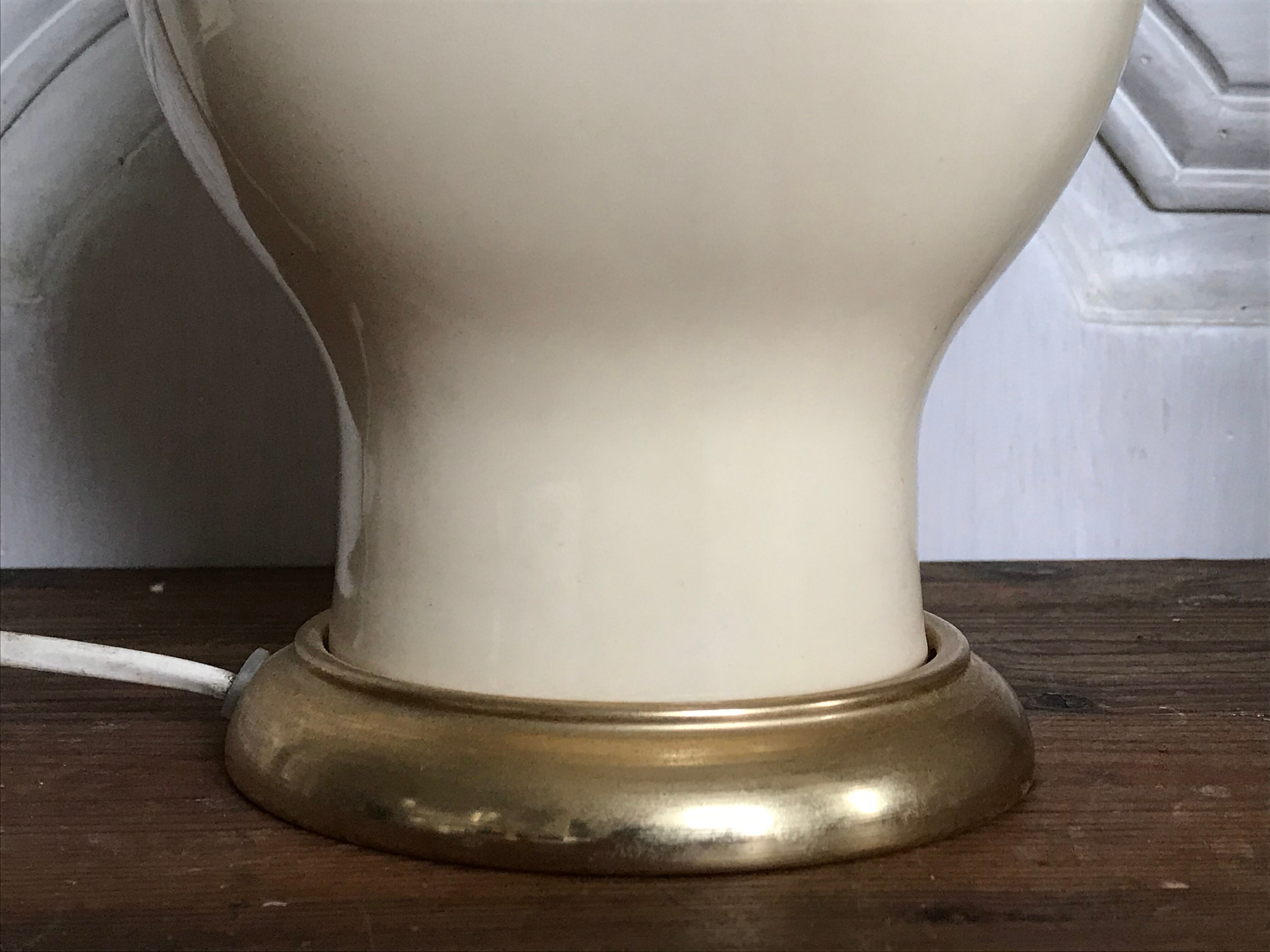 Vintage ceramic lamp foot