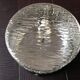 Vintage 60s-70s round ice glass ceiling light