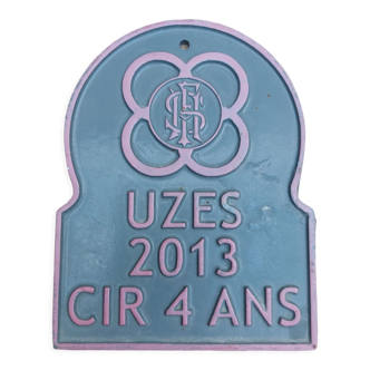 Plaque concours alu