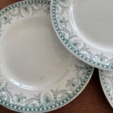 8 assiettes en terre de fer Saint Amand et Hamage modèle Wilbur