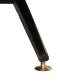 Italian Sofa Upholstered With Blanck and White Dedar fabrik , 1950s