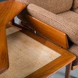 Danish Teak Fd 417 3 Seats Sofa Model Minerva by Peter Hvidt and Orla Molgaard-Nielsen for France &