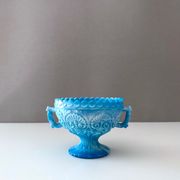 Victorian blue malachite glass bowl, Davidson
