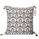 Ottoman cushion cover style ikat white/gray - 50 x 50