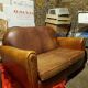 2-seater havana leather bench dimensions (in m): 1.30x0.75x0.75