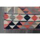 1970s Vintage Turkish Oushak Handmade Wool Cotton Orange Runner Rug 89x319