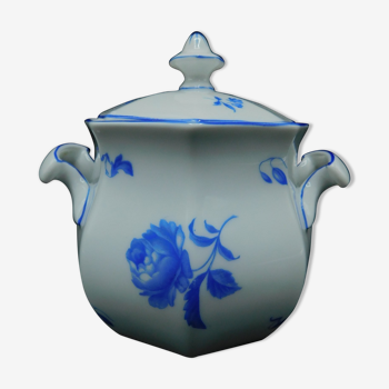 Sucrier en porcelaine Rosenthal Bavaria pivoine bleue