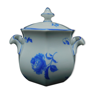 Sucrier en porcelaine Rosenthal Bavaria pivoine bleue