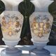 Paire de vases en opaline romantique Napoléon III