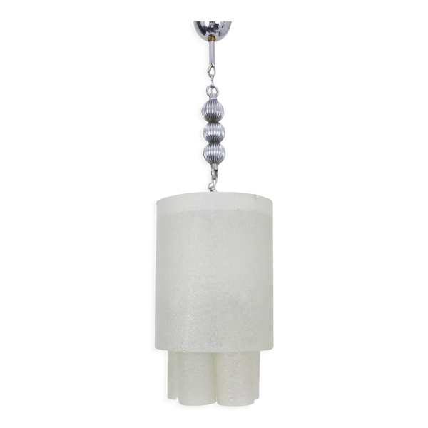 Lustre en tube de verre de Murano par Doria Leuchten. Année 60 — Beyit