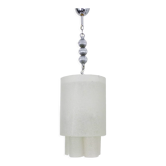 Lustre en tube de verre de Murano par Doria Leuchten. Année 60