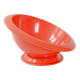 Vintage 1970 salad bowl in orange plastic 70s space age on removable base