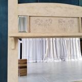 Patinated trumeau mirror