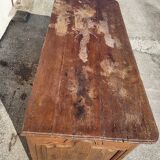 Gros bahut louis xv en chene to restore of the xviii th century