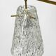 Heavy Mid Century ceiling lamp with three glass shades by Rupert Nikoll