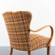 Sculptural Scandinavian Modern armchair, 1950’s