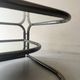 rotating coffee table drop in tubular chrome metal, glass and mirror, design 1970